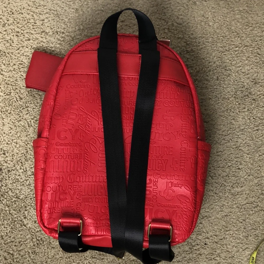 Juicy Couture Red Backpack with Coin Purse